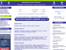 Tablet Screenshot of ceramics-directory.com